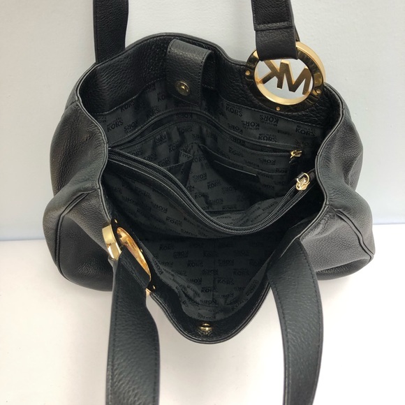 Michael kors handbag beautiful black soft leather - Picture 5 of 8